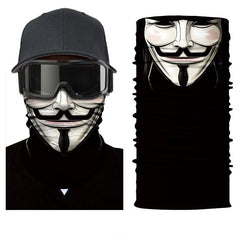 Robot Skull Halloween Mask Scarf for Cycling Fishing Skiing