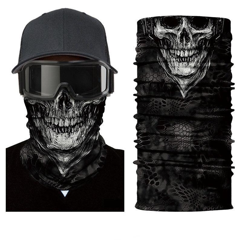 Robot Skull Halloween Mask Scarf for Cycling Fishing Skiing
