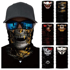 Robot Skull Halloween Mask Scarf for Cycling Fishing Skiing