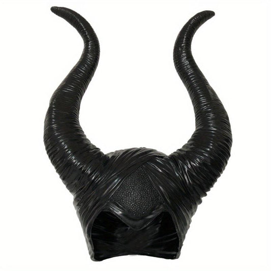 Ox Horns Witch Hat Headpiece Queen Cosplay Women Halloween Costume