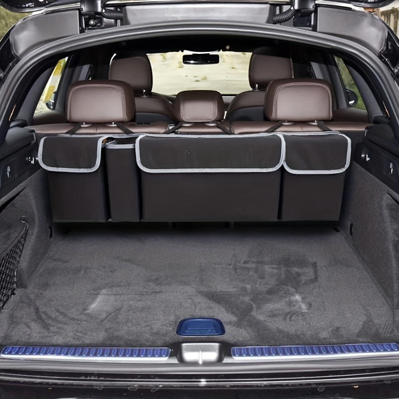 Car Trunk Bag Organizer Large Capacity Foldable Backseat Storage Mesh