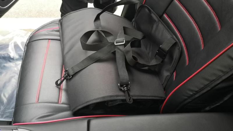 Pet Dog Car Booster Seat Carrier Portable Foldable Carrier With Seat Belt