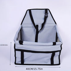 Pet Dog Car Booster Seat Carrier Portable Foldable Carrier With Seat Belt