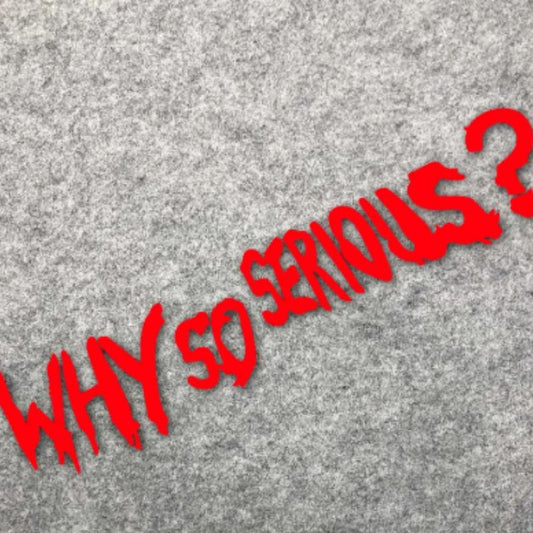 Helmet Waterproof Sticker - Why So Series - Reflective Decal