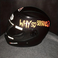 Helmet Waterproof Sticker - Why So Series - Reflective Decal
