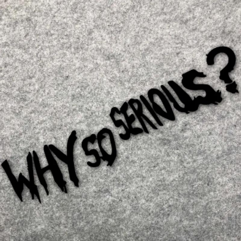 Helmet Waterproof Sticker - Why So Series - Reflective Decal