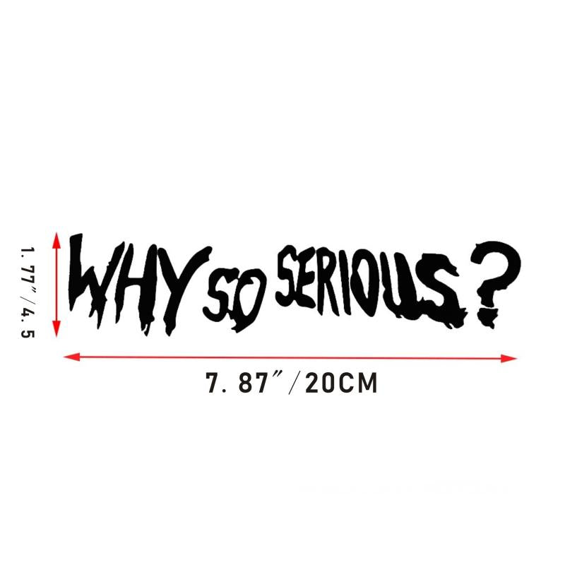 Helmet Waterproof Sticker - Why So Series - Reflective Decal