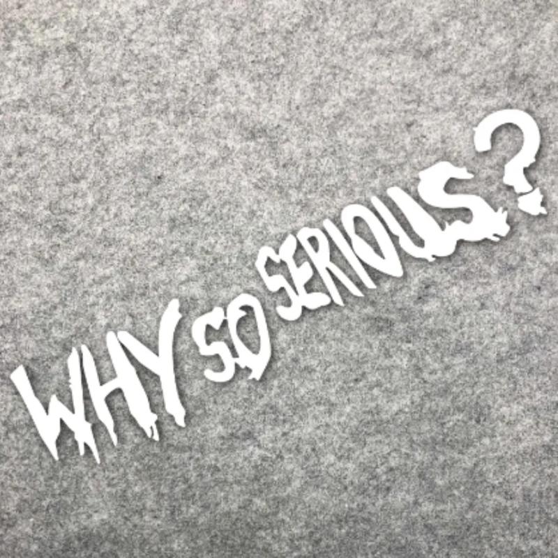 Helmet Waterproof Sticker - Why So Series - Reflective Decal