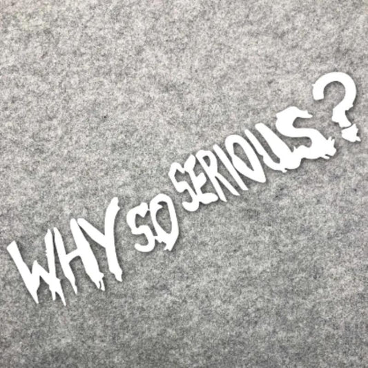 Helmet Waterproof Sticker - Why So Series - Reflective Decal