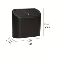1pc Car Trash Can Car Storage Bin Multifunctional Garbage Bin