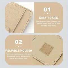 Car Sun Visor Storage Clip Multifunctional Car Inner Card Bag