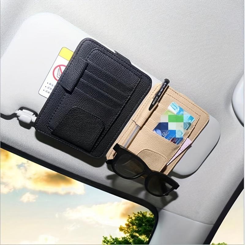 Car Sun Visor Storage Clip Multifunctional Car Inner Card Bag