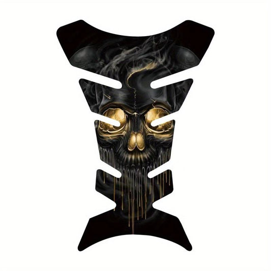 3D Motorcycle Demon Skull Tank Pad Sticker Universal Fit