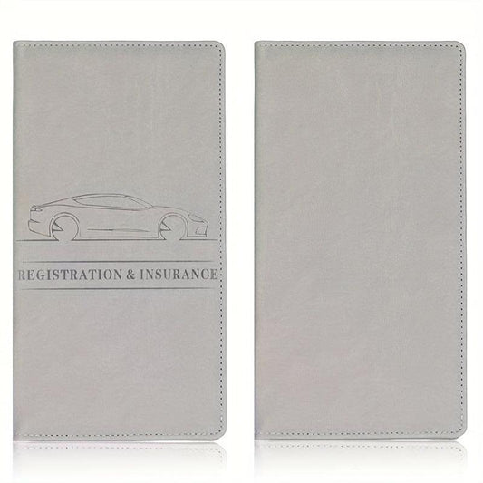 PU Wallet Car Registration And Insurance Holder