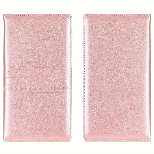 PU Wallet Car Registration And Insurance Holder