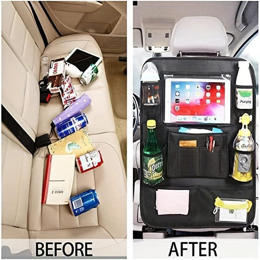 Car Back Seat Organizer with 9 Storage Pockets Waterproof Durable