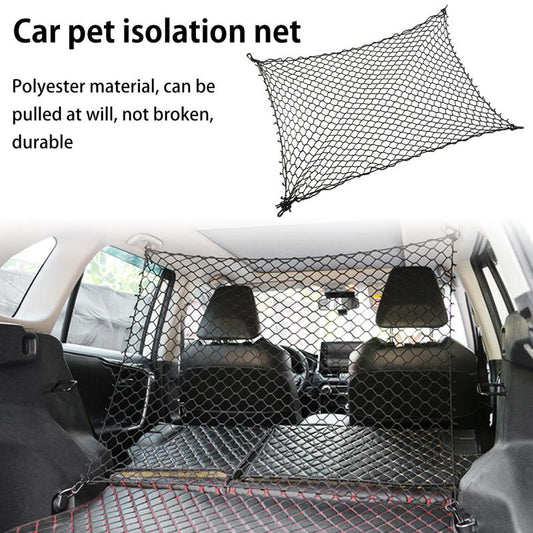 Car Dog Barrier Net With Hooks Durable Reusable Foldable Car Dog Fence Barrier