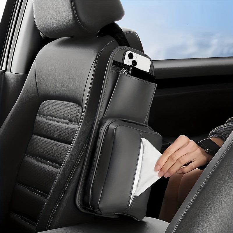 High Seat Side Storage Bag Car Tissue Box Car Interior Decoration