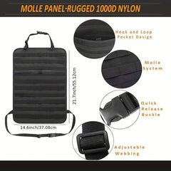 Car Seat Back Storage Rack MOLLE Tactical Storage Bag