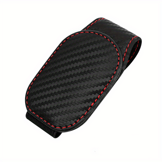 Magnetic Leather Glasses Holder Clip