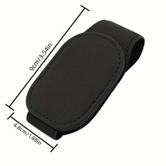 Magnetic Leather Glasses Holder Clip