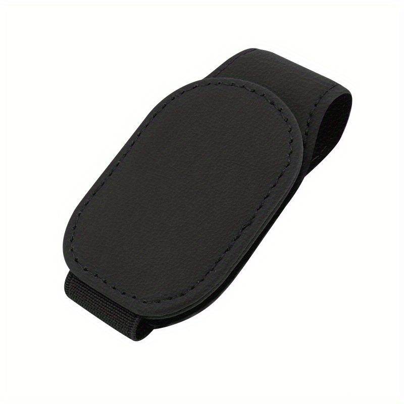 Magnetic Leather Glasses Holder Clip