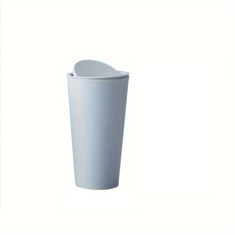 Car Garbage Bin Flip Cover Car Door with Cup Holder Storage
