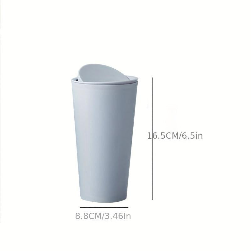 Car Garbage Bin Flip Cover Car Door with Cup Holder Storage