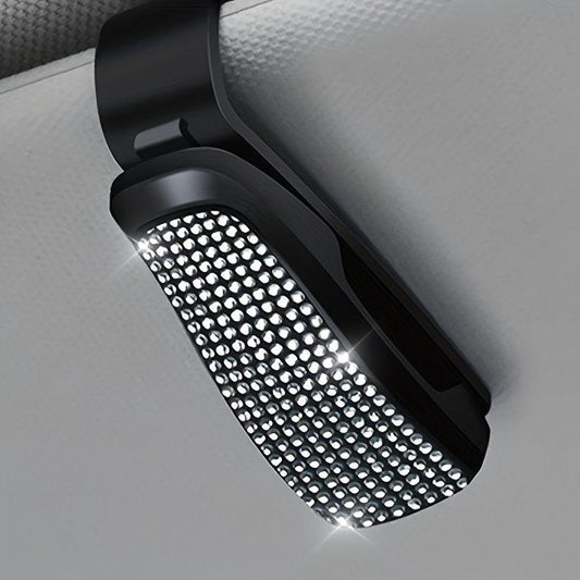Car Glasses Holder With Rhinestones
