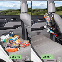 Car Seat Organizer & Tablet Holder for Kids' Entertainment on Road Trips