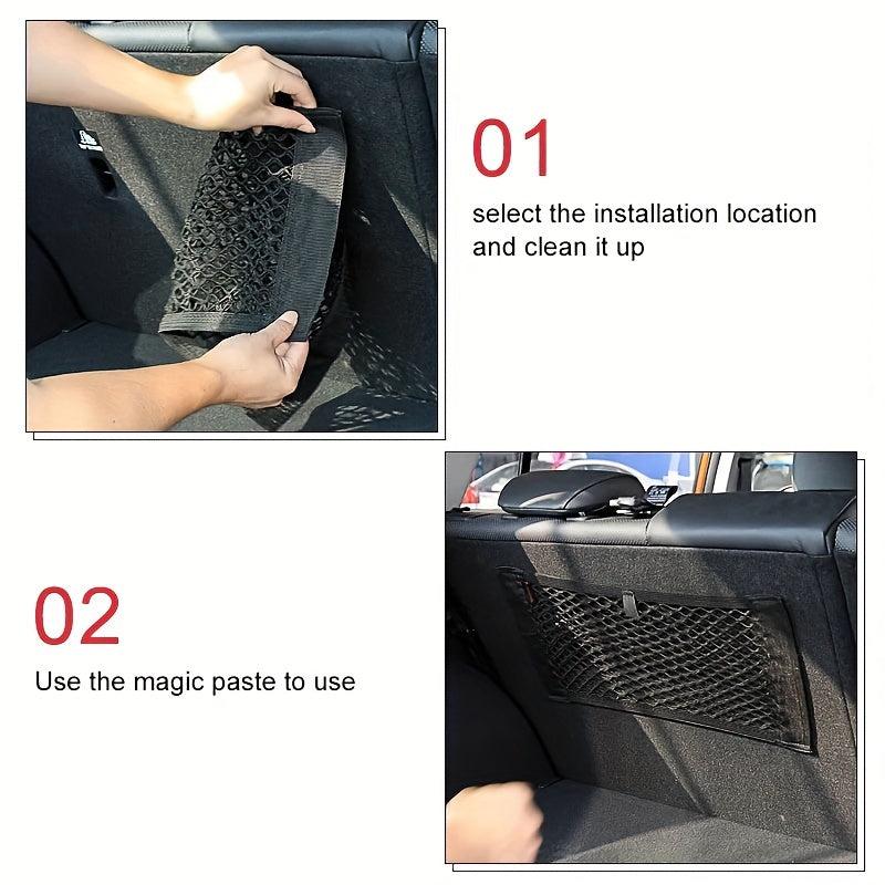 Car Trunk Mesh Bag Elastic Net Storage Organizer Pocket Accessories