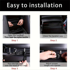 1pc Car Purse Holder - PU Leather Car Seat Storage Bag