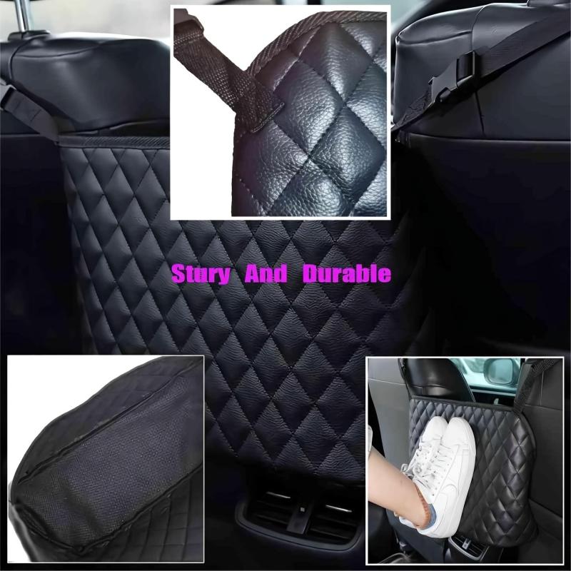 1pc Car Purse Holder - PU Leather Car Seat Storage Bag