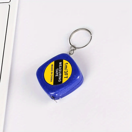 Mini Tape Measure with Car Keychain Attachment