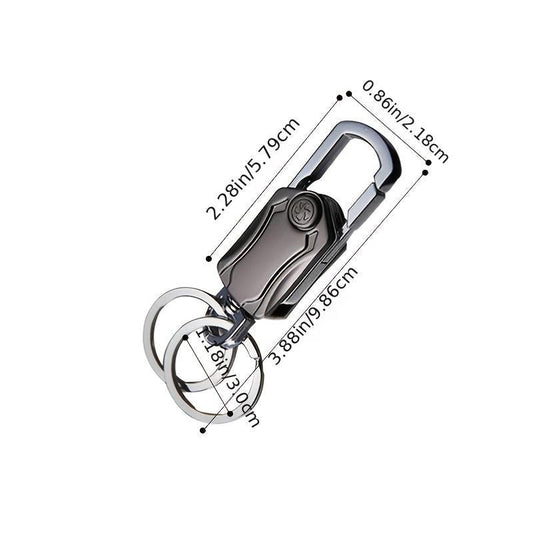 Men's Business Style Spinner Keychain Key Ring