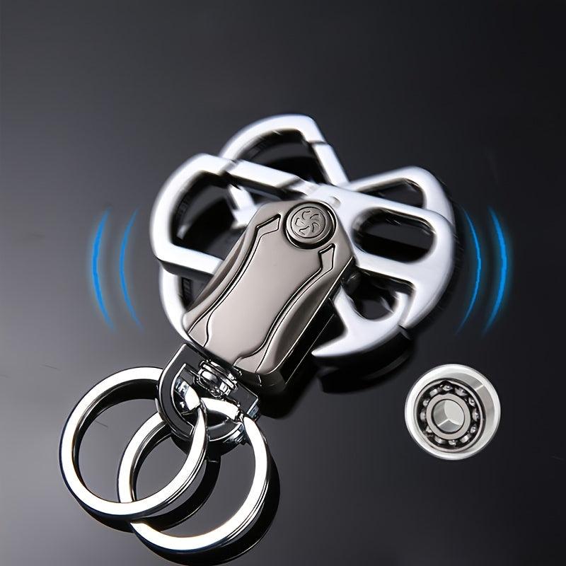 Men's Business Style Spinner Keychain Key Ring