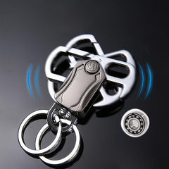 Men's Business Style Spinner Keychain Key Ring