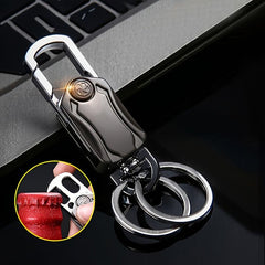 Men's Business Style Spinner Keychain Key Ring