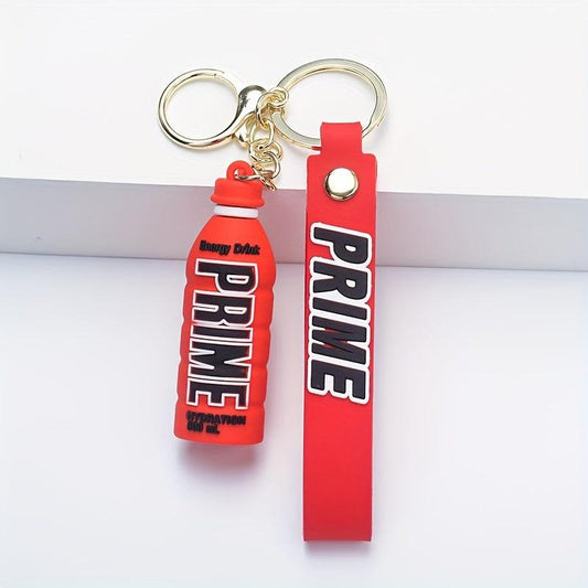 Soft Plastic Drink Bottle Doll Key Chain Car Decoration Gift