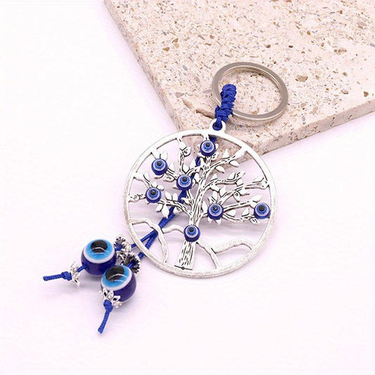 Evil Eye Keychain for Good Luck - Protection from Negative Energy