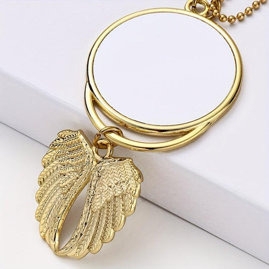 Angel Wings Keychain Car Ornament Aluminum Sheet Metal Keychain Pendant