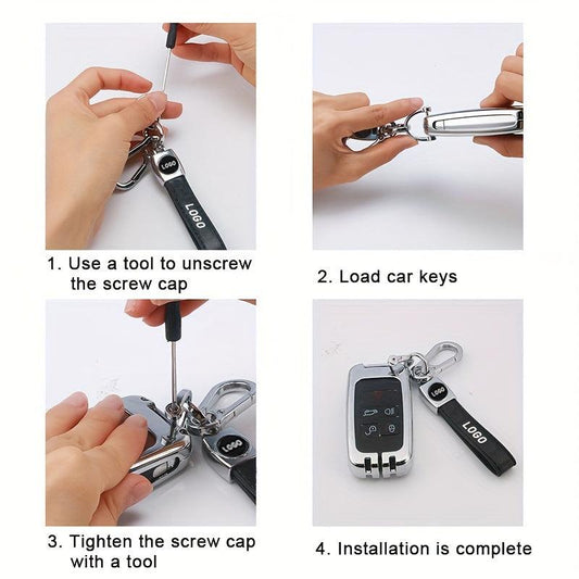 Volkswagen Car Keychain PU Leather Buckle Gift Men Women
