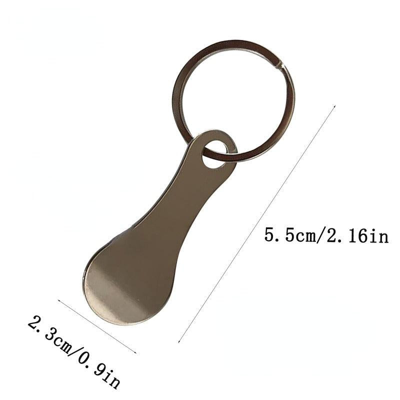 Stainless Steel Shopping Cart Token Key Ring