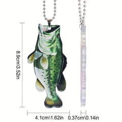 Colorful Fish Keychain and Bag Pendant for Car Interior