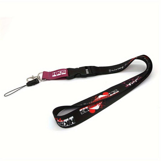 Long Style Keychain Lanyard Neck Straps Refitting Racing Key ID Holders