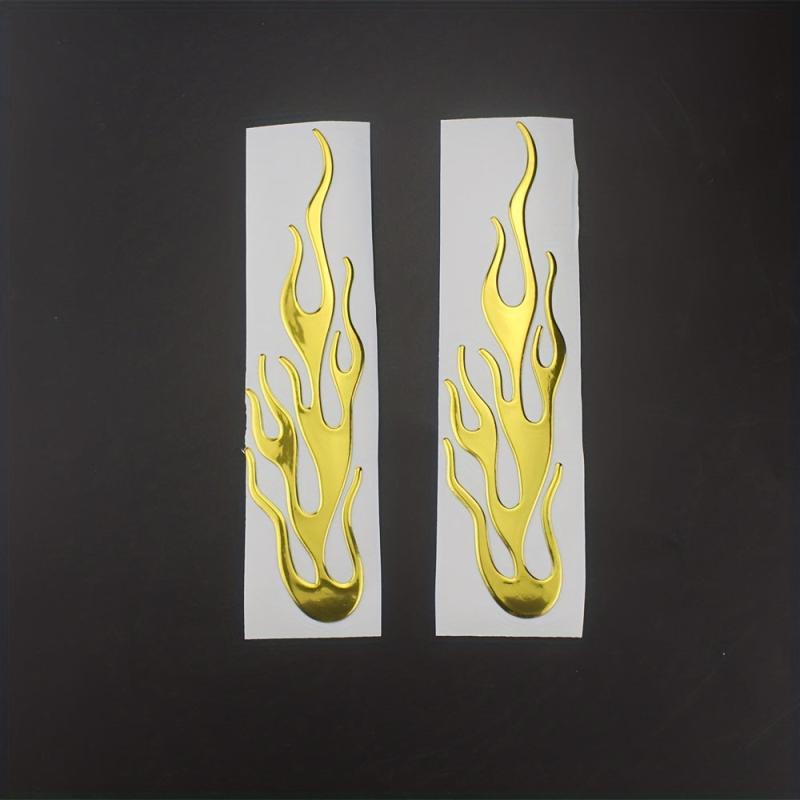 Universal 3D Flame Reflective Stickers for Car Motorcycle Scooter Chopper