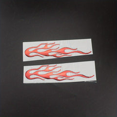Universal 3D Flame Reflective Stickers for Car Motorcycle Scooter Chopper