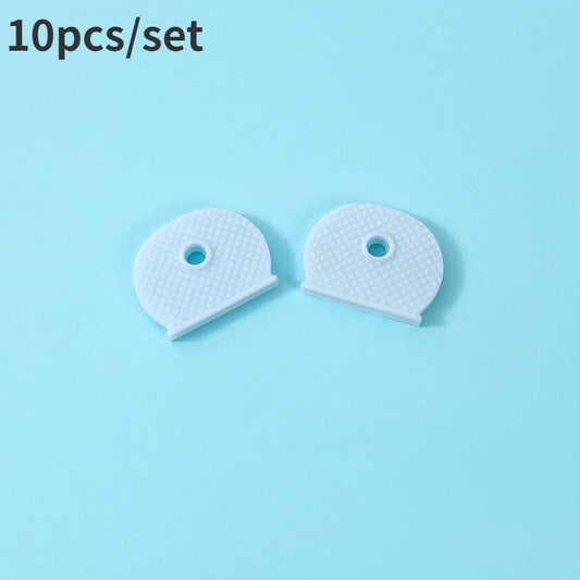 10pcs Car Home Elastic Key Case Waterproof Key Cap Protective Case