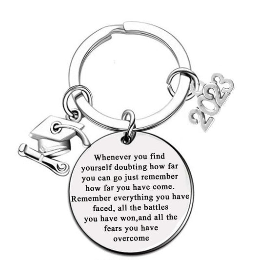 Graduation Key Chain - Stainless Steel Gift for Students