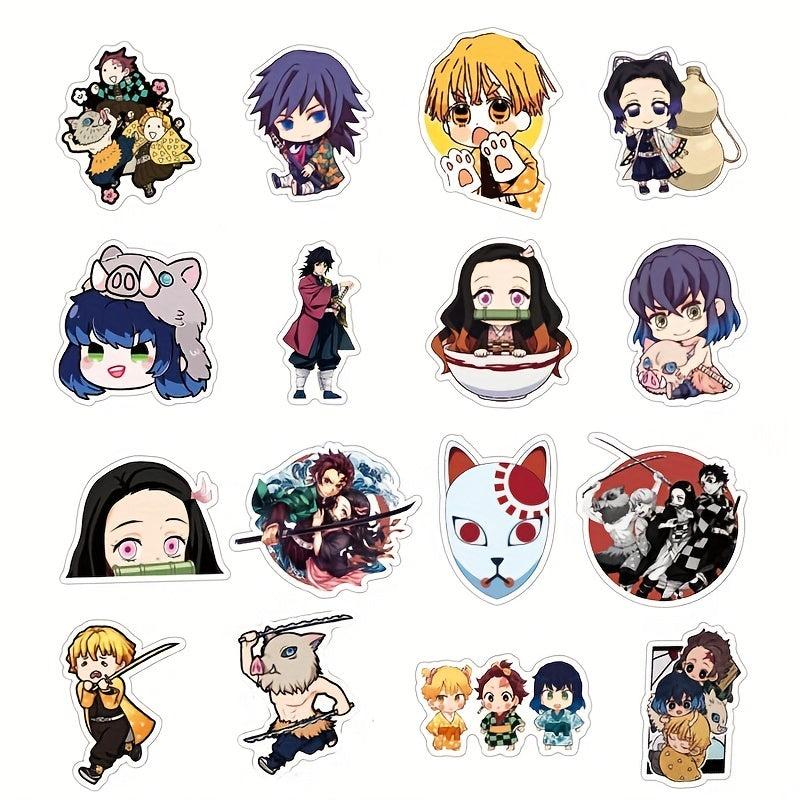 50pcs Ghost Slayer Blade Anime Stickers for Laptop PC Mobile Phones